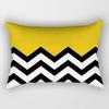 30*50cm Yellow Red Geometric Nordic Pattern Printing Simple Decoration Living Room Home Polyester Rectangular Pillowcase