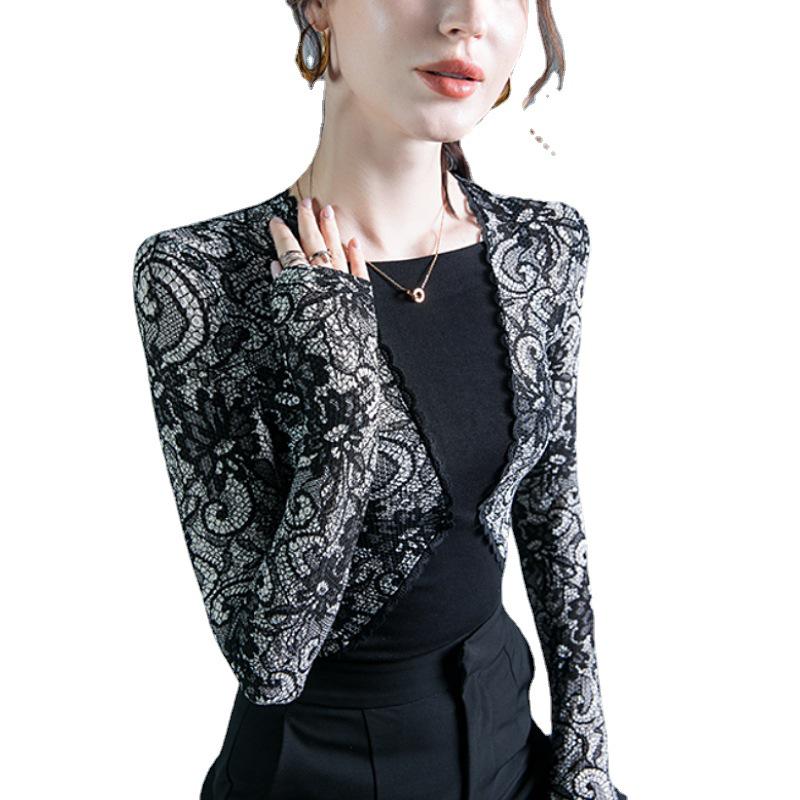 Lace Patchwork Tops: New Autumn/Winter Styles & Trendy Base Shirts