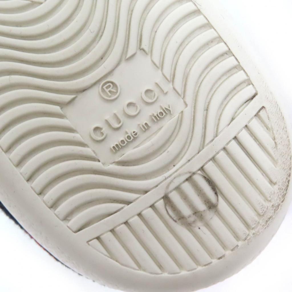 Tolle GUCCI Low-Cut-Sneaker Frottee GG-Muster Florstoff mit 36,5 431910 Gebraucht