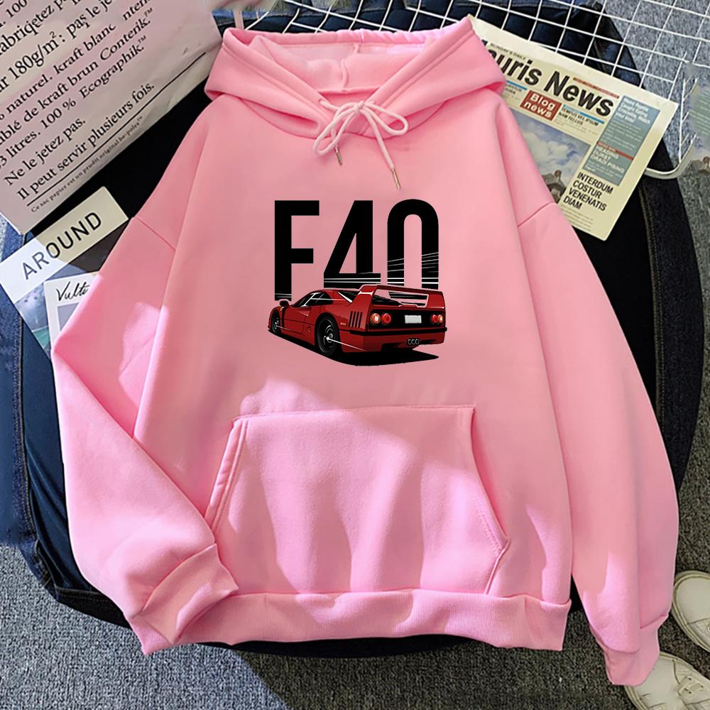Mode Initial D Unisex/Wo Unisex F40 Auto Hoodies 2021 Unisex Casual Hoodies Sweatshirts Unisex Farbe Hoody Sweatshirt Tops JDM Kleidung