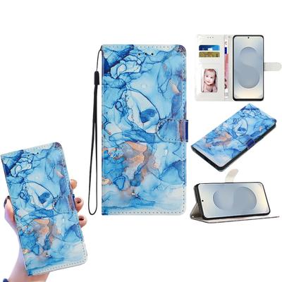Mystická modrá abstraktní umělecká PU kožená peněženka pouzdro na telefon pro iPhone,Samsung,Xiaomi Redmi,Motorola,Blackview,Oppo,Huawei,Honor,Google,ZTE,Ulefone,TCL