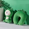 Kids Travel Pillow 2 in 1 Deformable Neck Pillow Soft Ushaped Pillow with Lovely Animal Sleep Companions