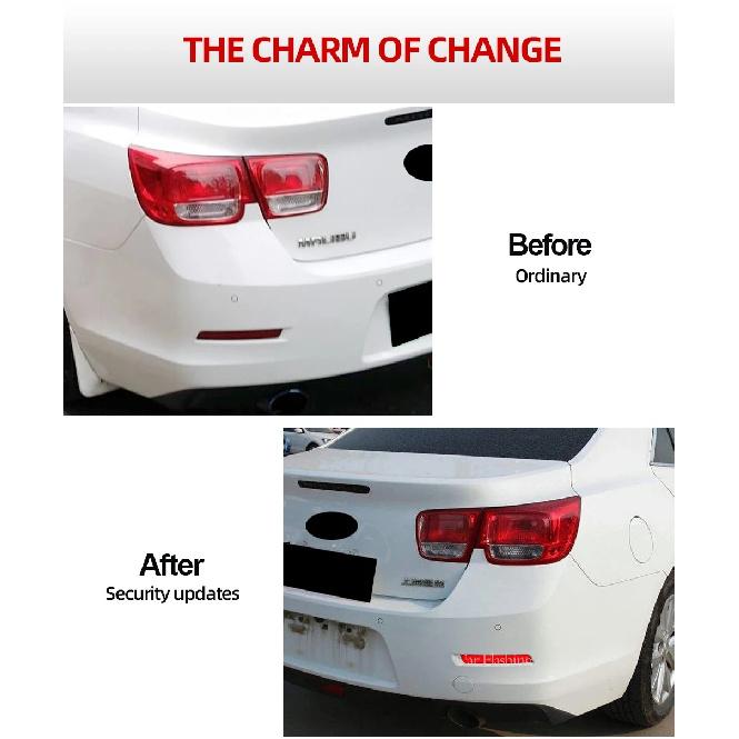 2PCS Car LED Rear Bumper Tail Lights For Chevrolet Malibu 2012 2013 2014 2015 Reflector Lamp Brake Stop Light Car Style
