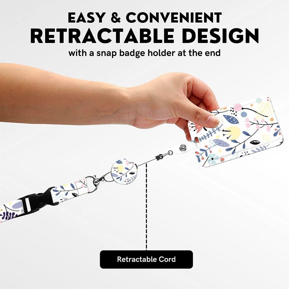 Necklace Strap Working Cards Holder Retractable Badge Card Case  Card Protector