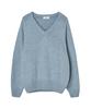 SILN Alpaca Blend Raglan V Neck Knit (Sky Blue)