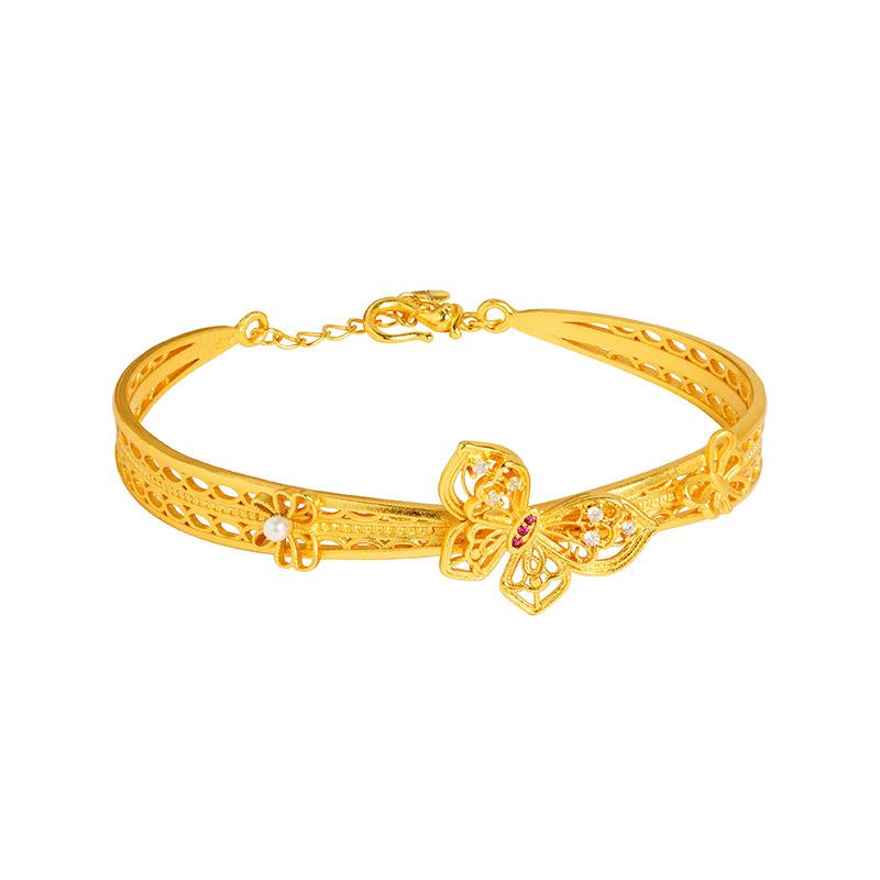 Hollow Butterfly Women's Retro Long-lasting Light Luxury High-end Jewelry Bracelet