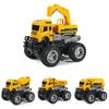 Childrens Engineering Vehicle Excavator Crane Mixer Truck With Inertial Drive For Learning And Play