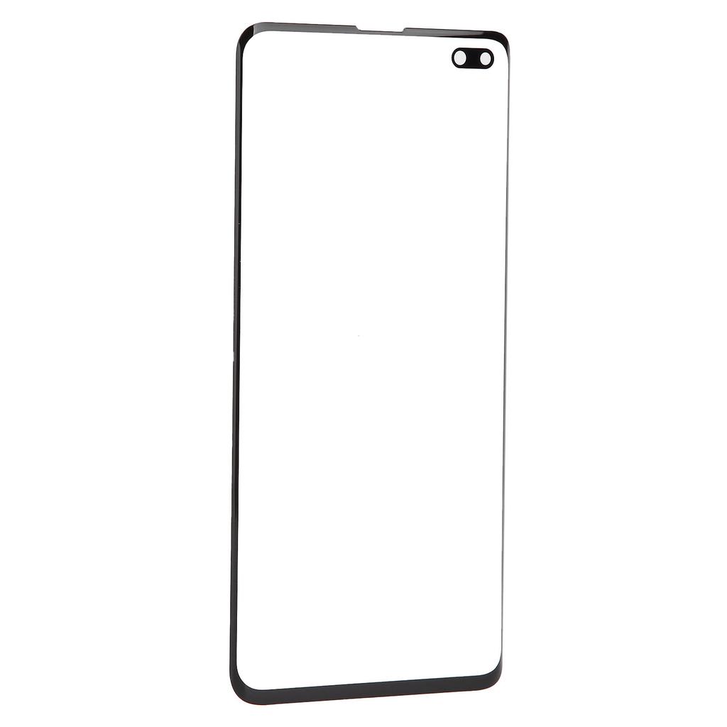 Mobile Phone Back Glass Cover and Outer Glass Panel Replacement for S10+Plus(Black )