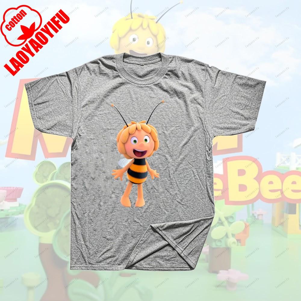 Maya The Bee Movie Cartoon Character T-shirts Cartoons T Shirt Breathable Camisetas Harajuku Creative Cool Trending T Shirt