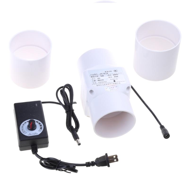 

75mm Exhaust Fan Home Inline Pipe Duct Fan For Bathroom Extractor Ventilation Speed-regulating Air Clean Ventilator