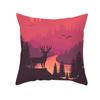 Nordic Christmas Pillow Cover Simple Printed Lines Elk Series Sofa Office Pillow Cushion Cover