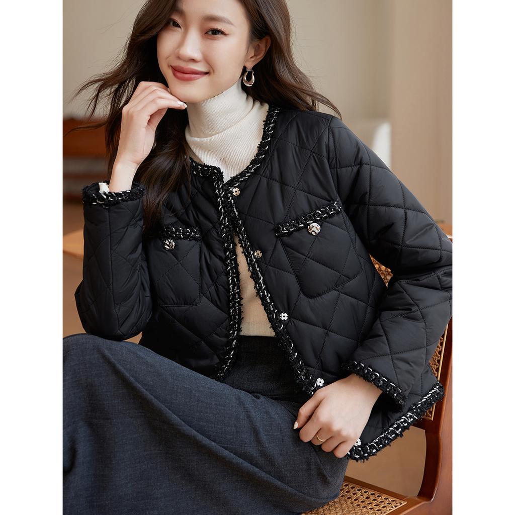 Xiaoxiangfeng Simple Short Cotton-padded Jacket Winter New Fashion Joker Comfortable Slim Women's Cotton-padded Clothes.