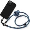 Crossbody Case - for iPhone 15 - Black TPU - Shockproof - Scratch-Resistant - Sturdy Lanyard