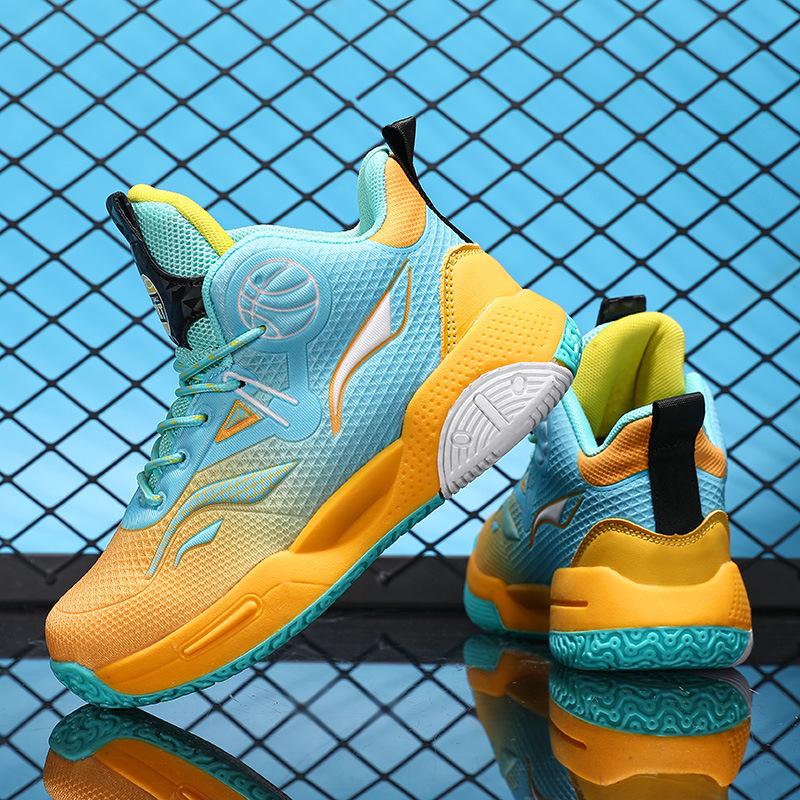 Atmungsaktive Mesh-Jungen-Basketballschuhe Frühjahr/Herbst 2026: Rutschfeste Sportschuhe für mittelgroße bis große Kinder