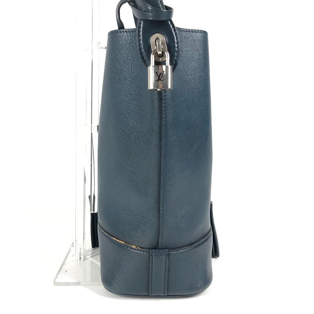 Louis Vuitton M94588 Z gankiem NN14GM Torba Cuir-Nuance Torba na ramię Skóra niebieska