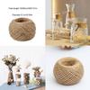100M/Roll Jute Rope Roll Hand-woven DIY Binding Rope Natural Color Cord String