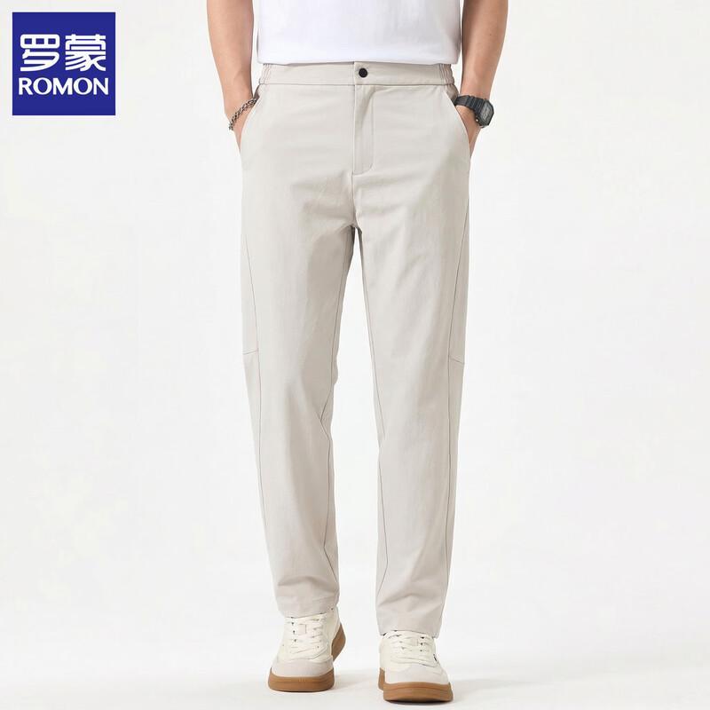 ROMON Men s Straight-Leg Casual Pants L
