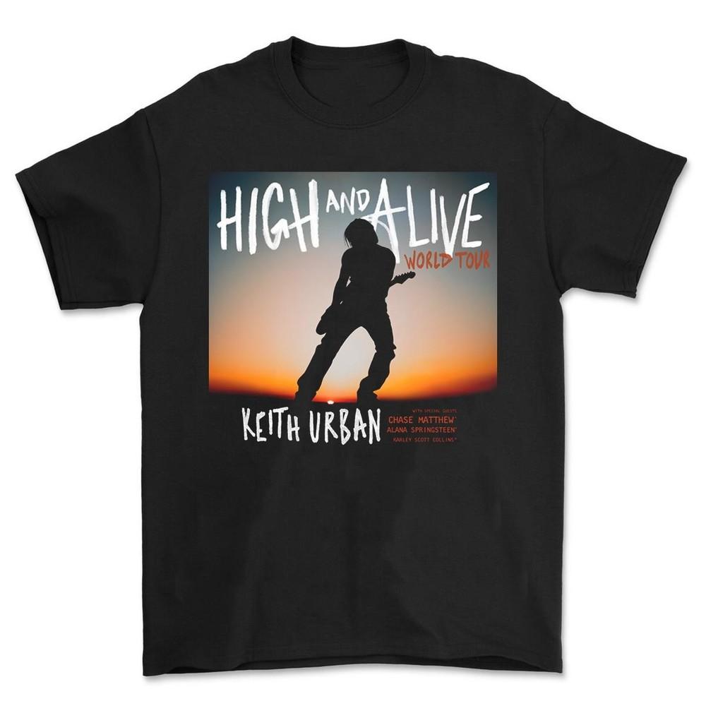 

Keith Urban High and Alive World Tour 2025 Unisex T-Shirt Cotton Unisex T-Shirt L