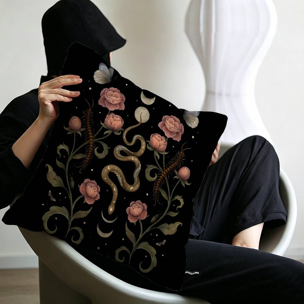 Magic Psychedelic Moon Print Pattern pillow cover sofa cushion cover home room decoration children gift