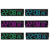 Digital Alarm Clock Large LED Display Brightness Adjustable Battery Operated Home Bedroom Clock with Week Temperature