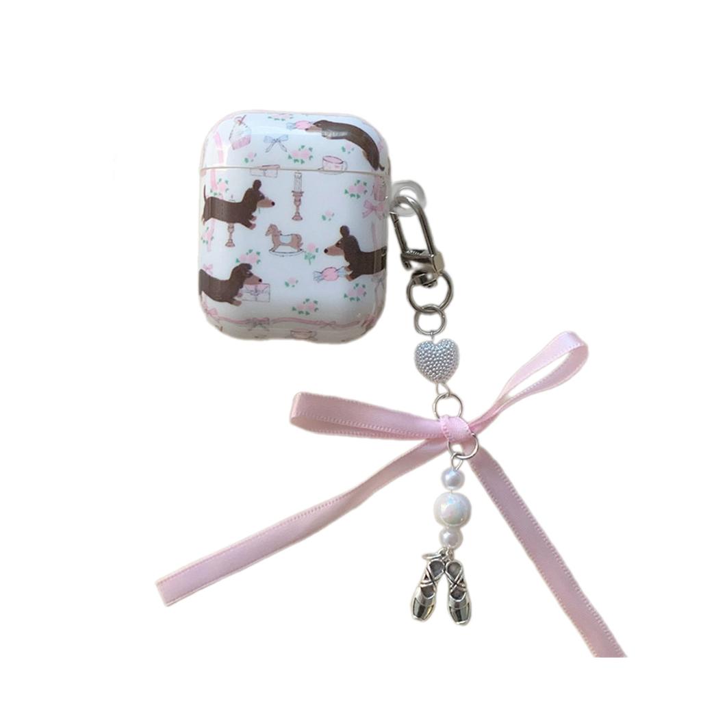 Sweet Ballet Shoes Bowknot Keychain Pendant Bag Phone Pendant Women Backpack Handbag Charm Lovely Hanging Decoration