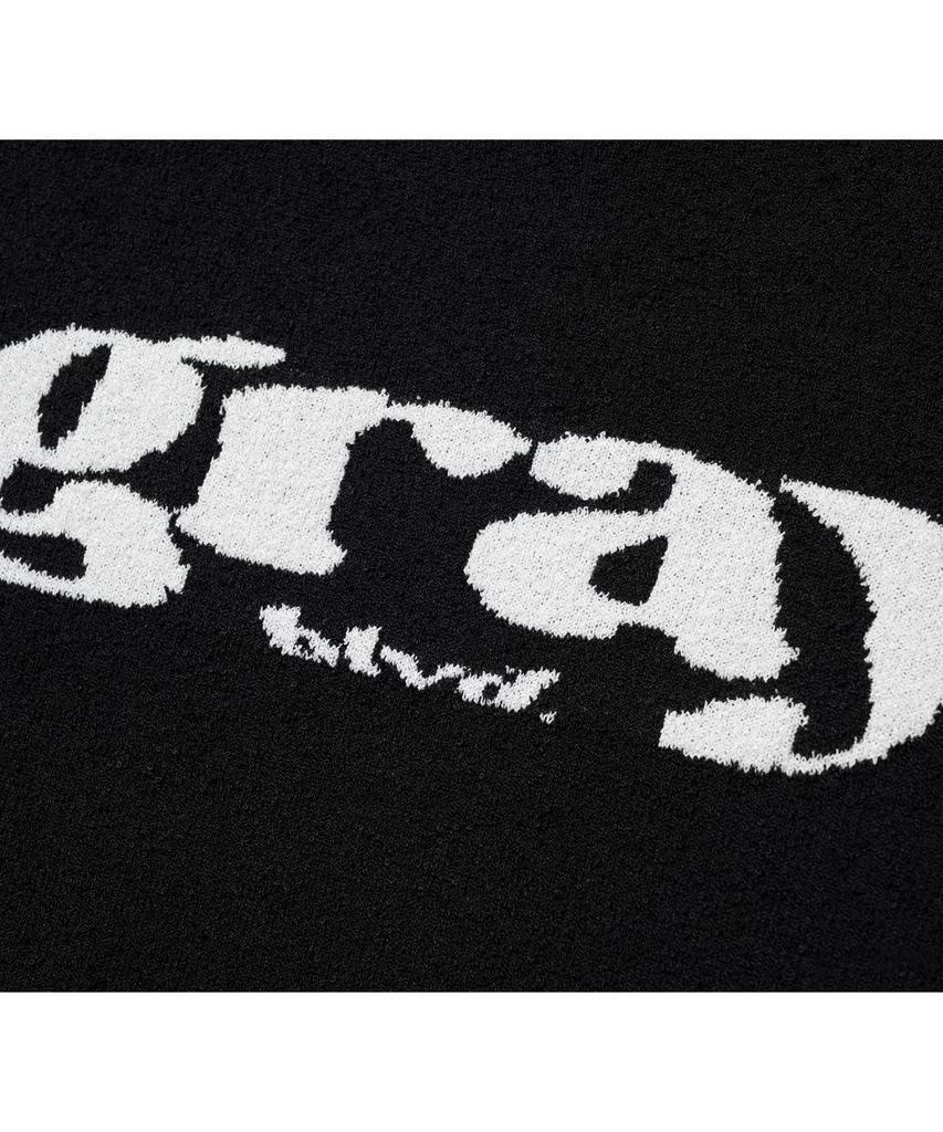 GRAYBLVD Aras Ringer Knit Short Sleeve Gkbst33 (Black)