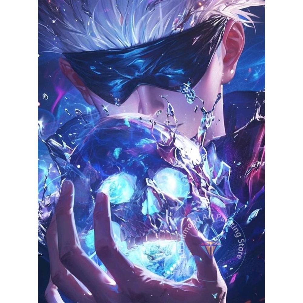 

Jujutsu Kaisen Сатору Годжо Аніме Набір для алмазної вишивки 5D DIY Алмазна вишивка Хрестиком Ручна робота Мистецтво Подарунок Ремесла Домашній декор Round 40x50cm