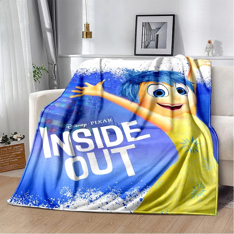 New Cartoon Gift Inside Out Joy Sad Soft Blanket,Soft Throw Blanket for Home Bedroom Bed Sofa Picnic Travel Cover Child