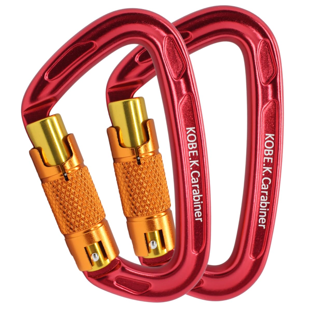 

Kobe Kagayaki Carabiner Specialty CE 2400kg Breaking Domestically 57g Gate Set of Your Store Certified, (24kN) Strength, Tested, Aluminum, Weight, червоний