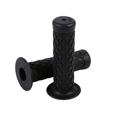 HANSWD 22mm Motorrad Gummi Lenkergriffe Links und Rechts Satz von 2 Korrosionsbeständig Niedrige Temperatur (Schwarz)