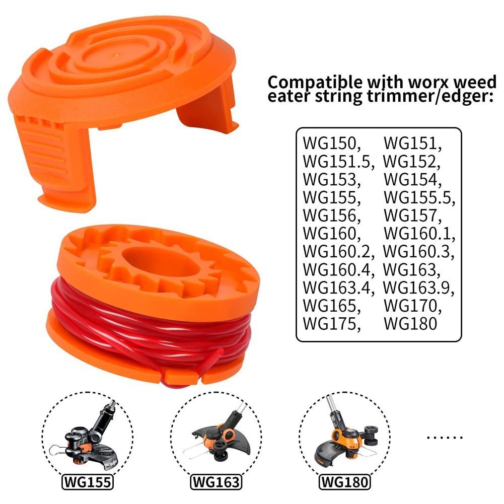 Grass Rope Grass Head Trimmer Parts Replacement Cap WG151 WG154 For Worx