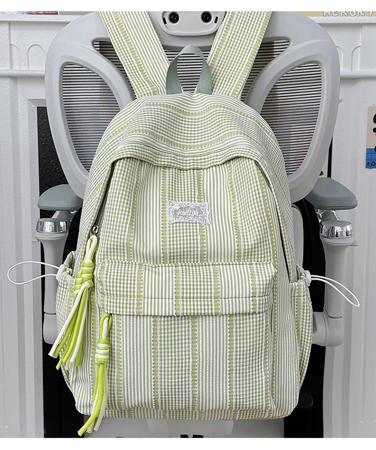 Schoolbag Korean ins Simple School Bag Junior High School Student Versatile Class Commuter Backpack Lightweight Large Capacity Travel Backpack