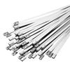 7.9 Width 100-1000mm Stainless Steel Metal Cable Ties 100PCS Wires Self-Lock Zip-Exhaust Multifunctional Locking Cable Tie