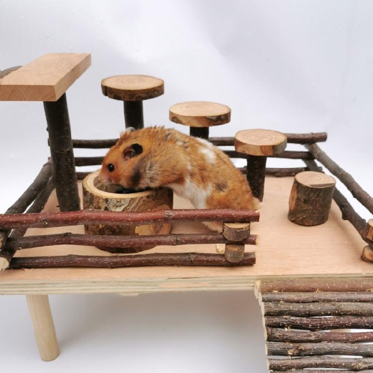 Hamster Platform Cage Ladder Toy Small Animals Climbing Jumping Boredom Pet Toy