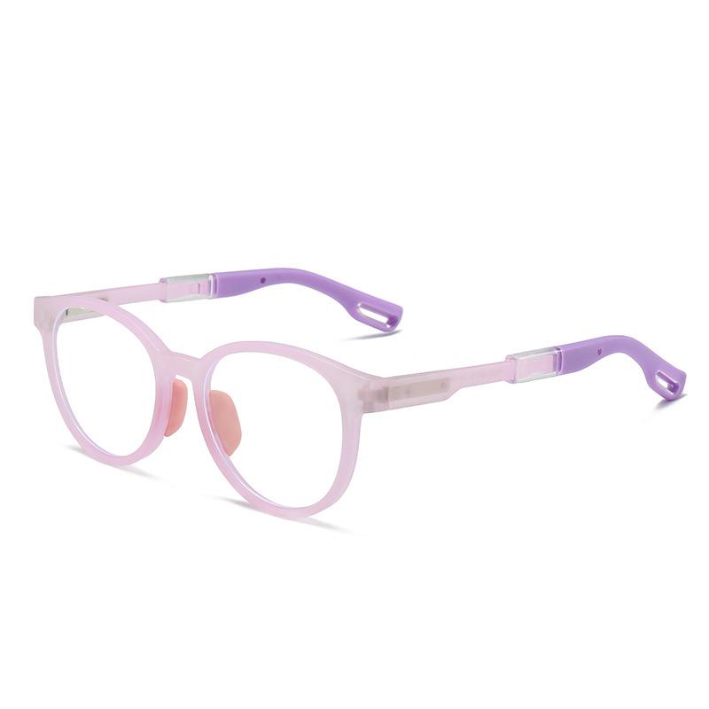 Kinder Tr90 Brillenrahmen Männlich und Grundschüler Anti-Blau Silikon Nasenpad Rahmen Weiblich Myopie Fortgeschrittene Brille