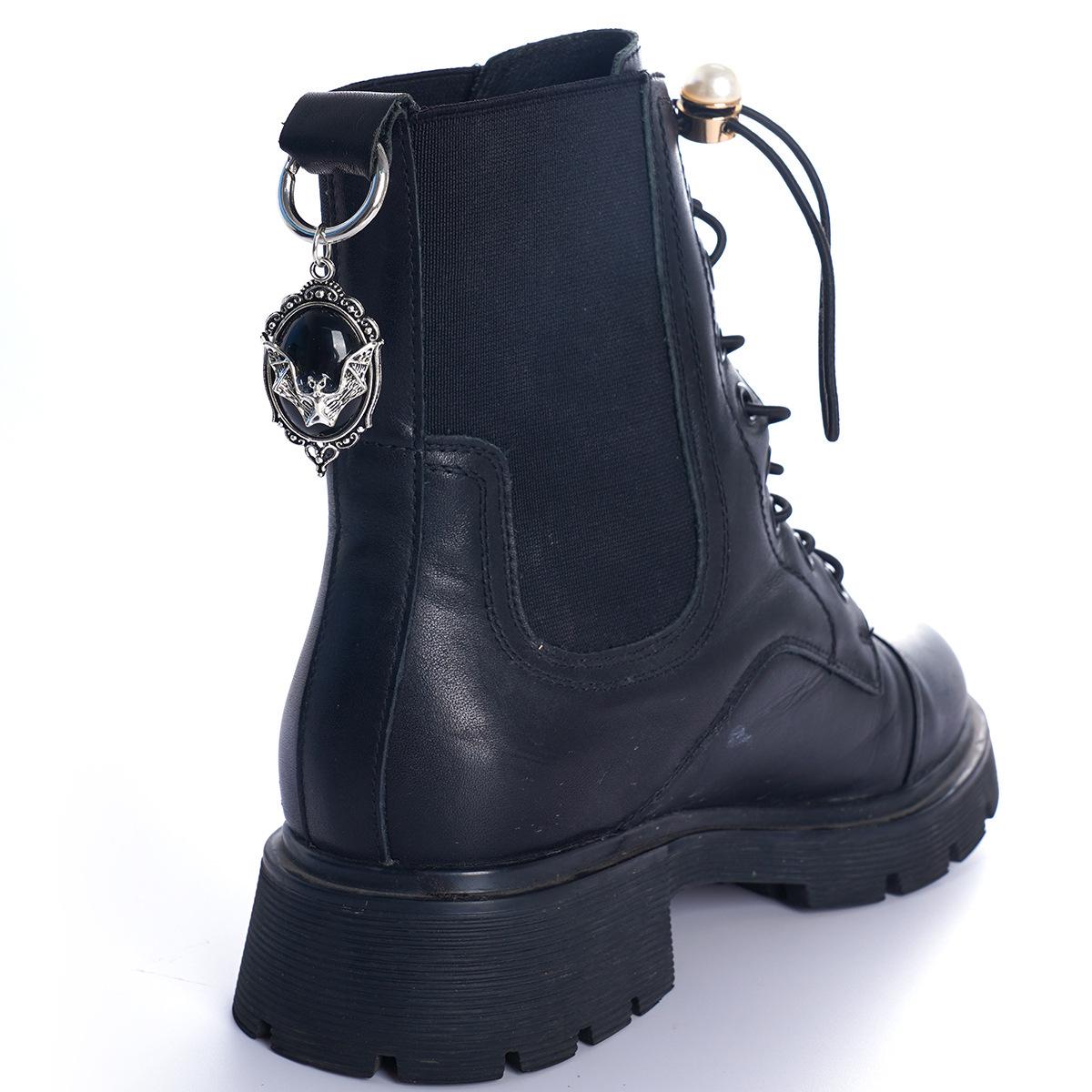 

Dark Style Demon Eye Bat Buckle Martin Boots with Rear Heel - Halloween Edition