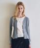 Loeil Basic V-Neck Knit Cardigan_Gray