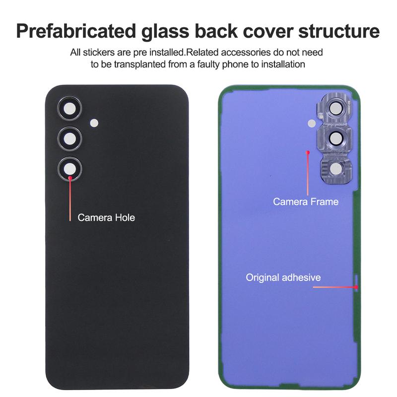 Per Samsung A54 5G A546 SM-A546U Coperchio Posteriore in Vetro Porta Cover Alloggiamento Posteriore Batteria Parte di Ricambio con Lente Fotocamera