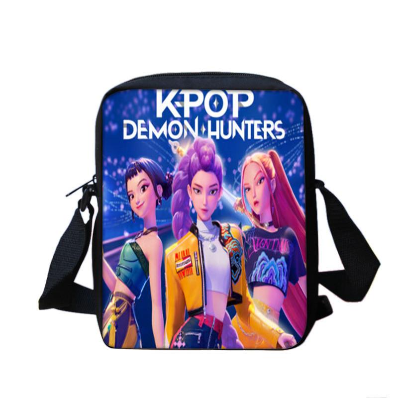 Kpop Demon Hunters Crossbody Tas Met Geprint Ontwerp Voor Middelbare Scholieren