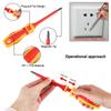 13Pcs/Set Magnetic Screwdrivers Insulated Phillips Slotted Bits For Electrician Hand Tool 1000V Probe Pen Car Electronics Tester