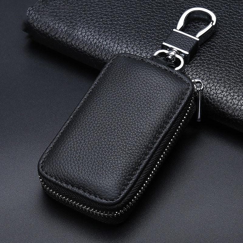 Universal Genuine Leather Car Key Case for Men & Women, Personalized Remote Cover for Volkswagen, Toyota, Hyundai