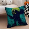 game scifi BBioshock IInfinite Cushion Cover Throw Pillow Cover Hidden Button Durable Polyester Chair Cushion