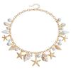 Sea Star Body Chain Imitation Pearl Shell Waist Link Summer Jewelry Accessories  for Women