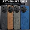 Custodia Magnetica Ricarica Wireless con Texture Pelle di Lusso per Xiaomi Poco F7 Pro Ultra PocoF7Ultra 5G Cover Telefono Antiurto