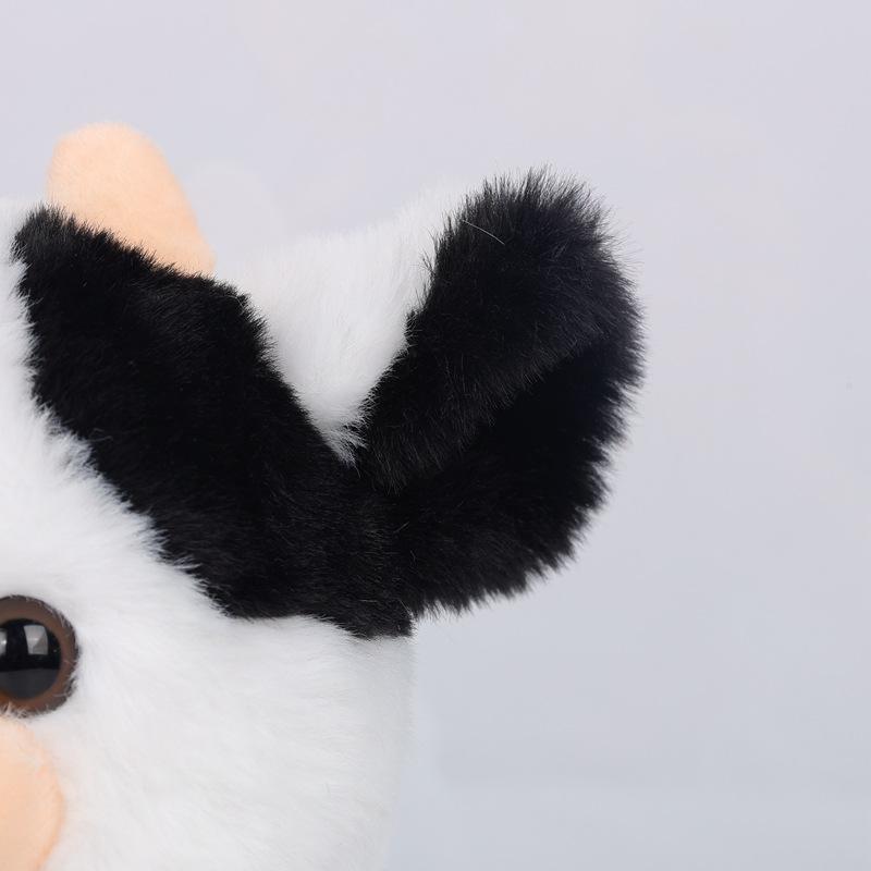 Kawaii Strawberry Cow Plush Toy for Children, Soft Doll, Multicolor Pillow, Holiday Gift, 20cm