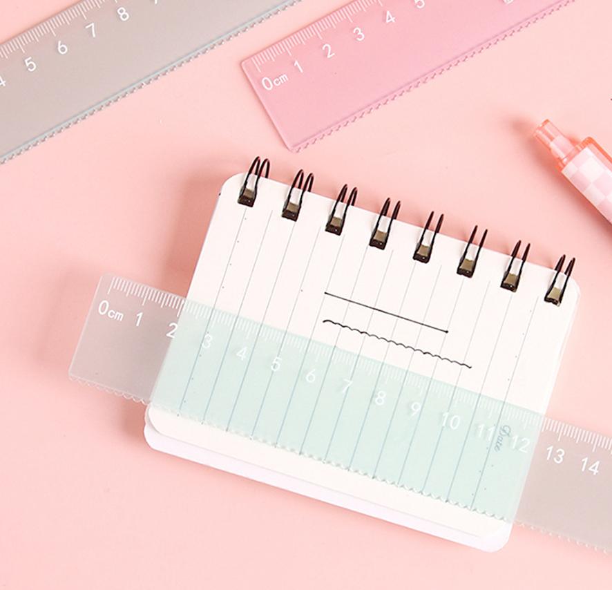 Plastic Ruler Premium 20cm Ruler Stationery Ruler Minimalist For Student Supplies Classroom Back-To-School Season