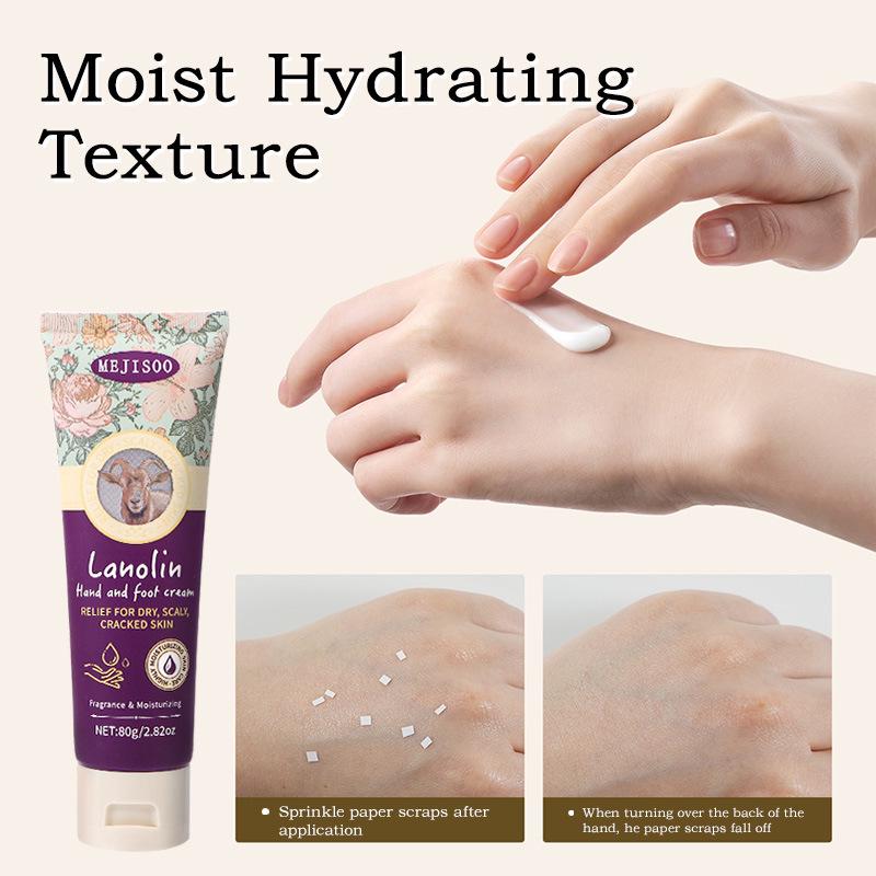 Cross-Border Lanolin Hand & Foot Cream - 80g Moisturizing Sheep Oil.