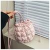Handbag Drawstring Bucket Bag Korean Style Cloud Bag Casual Nylon Shoulder Bag  Women