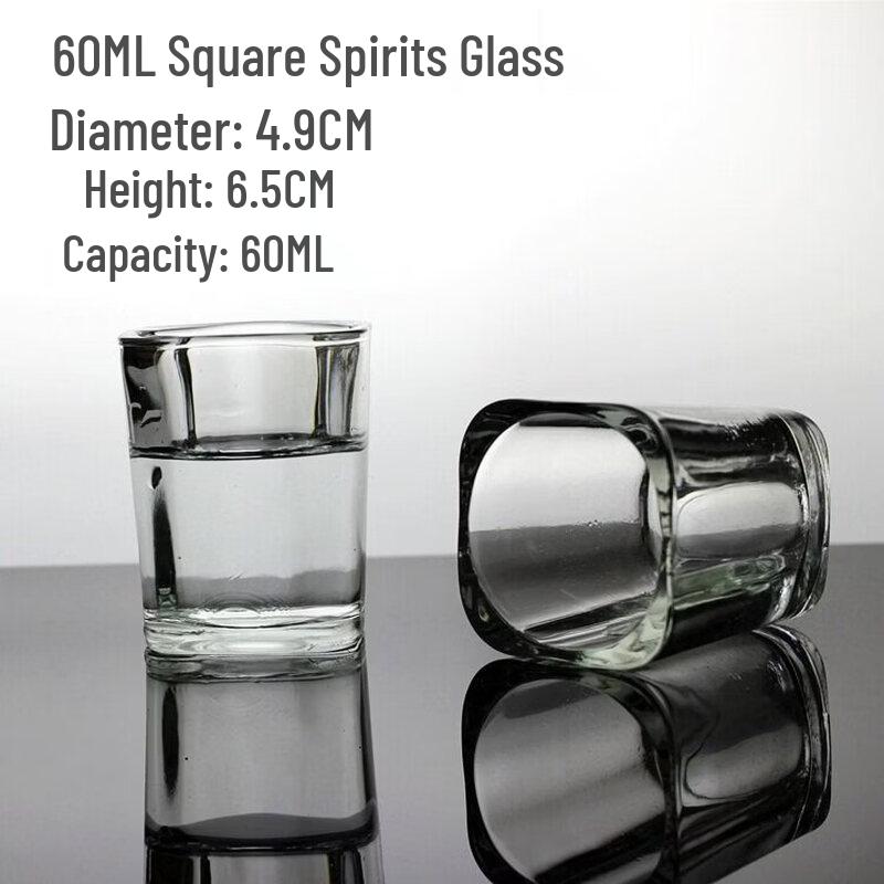 ZISIZ Octagonal Tempered Glass Cup