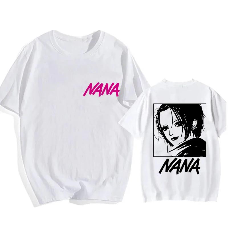 Nana Osaki Goth Manga T-Shirt Herren Damen Lustiges T-Shirt Schwarze Steine Grafik Tops Mode Hip Hop Y2k T-Shirt Streetwear Kleidung
